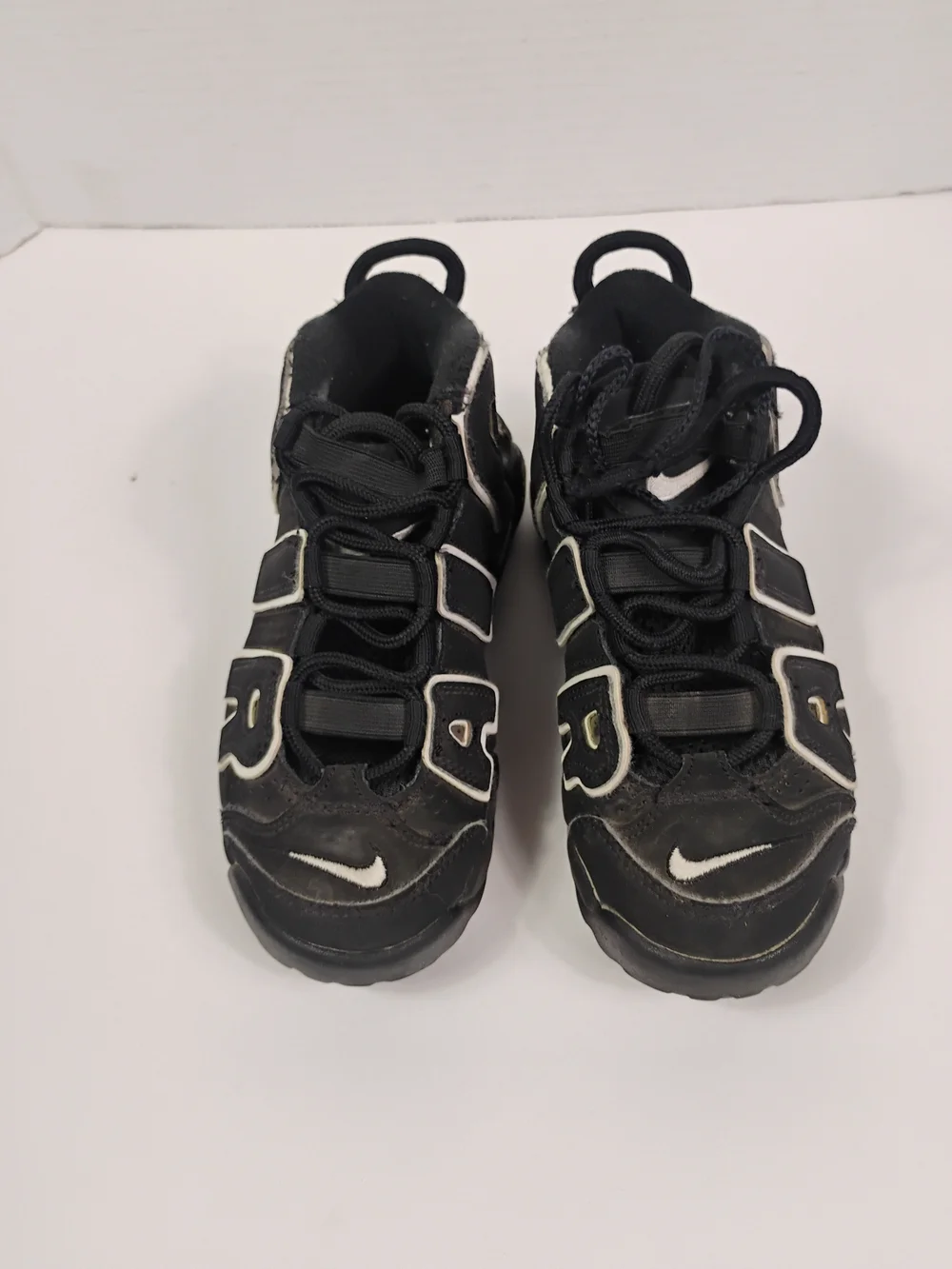 Kids Black 'AIR' Sneakers with White Trim
